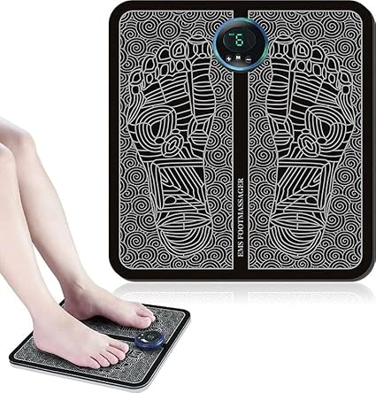 EMS Foot Massager Mat – Wireless, Foldable & Portable Electric Foot Pain Relief
