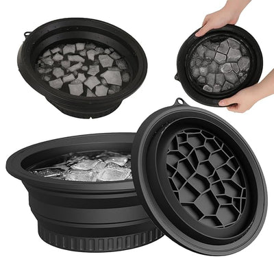 Facial Ice Bath Bowl with Built-In Ice Tray