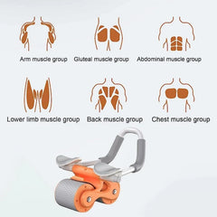 Ab Roller with Mobile Holder