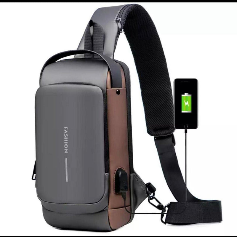 Anti Theft Sling Bag with USB Port
