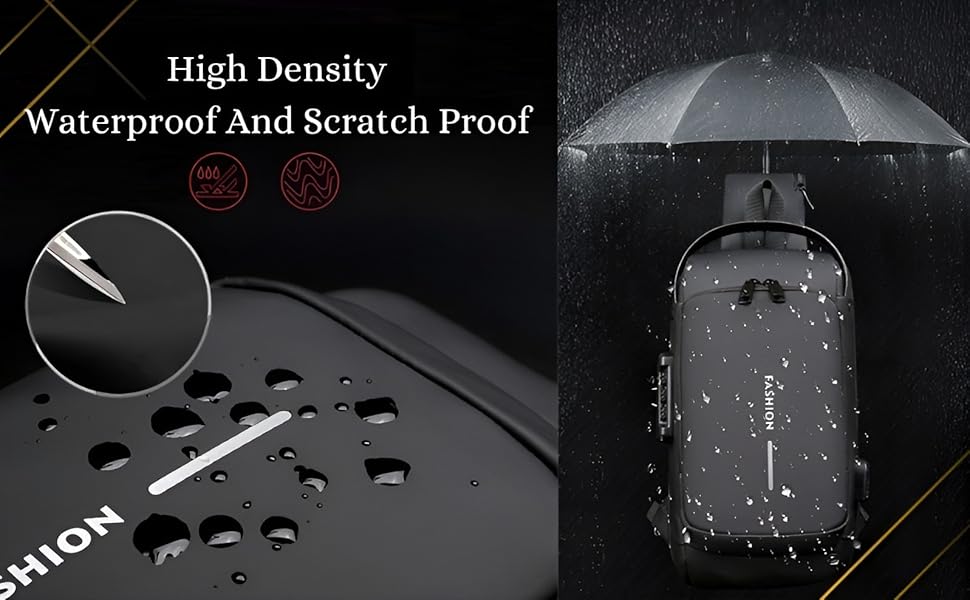 Anti Theft Sling Bag with USB Port