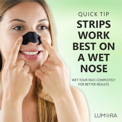 Lumora™ Charcoal Nose Strips – Instant Blackhead & Whitehead Remover (Unisex)
