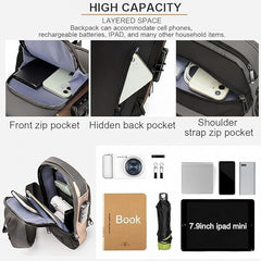 Anti Theft Sling Bag with USB Port