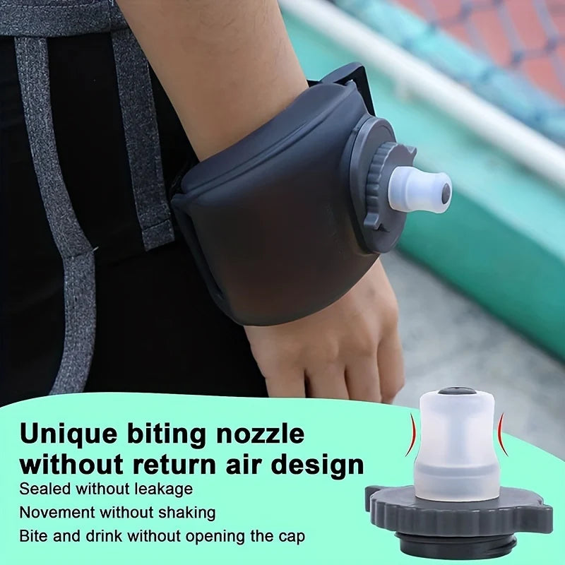 Wrist Sports Water Bottle with Adjustable Hand Strap