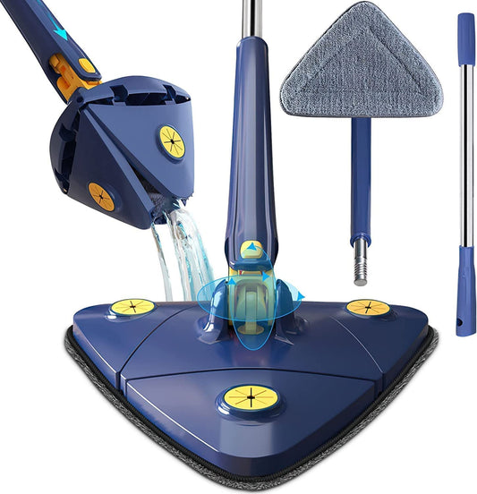360° Rotating, Extendable and Multi Surface Triangular Mop
