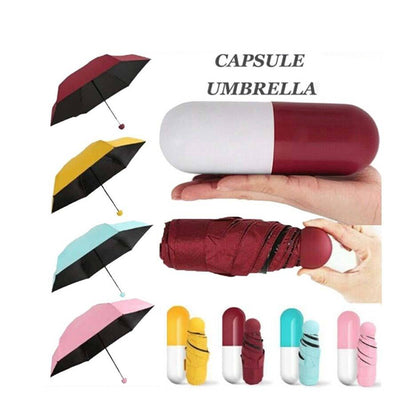 Mini Capsule Shaped Pocket Size Umbrella